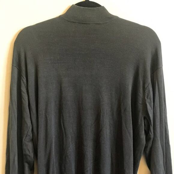 Roberto Villini Studios M brown turtleneck sweater 100% silk - Picture 2 of 7